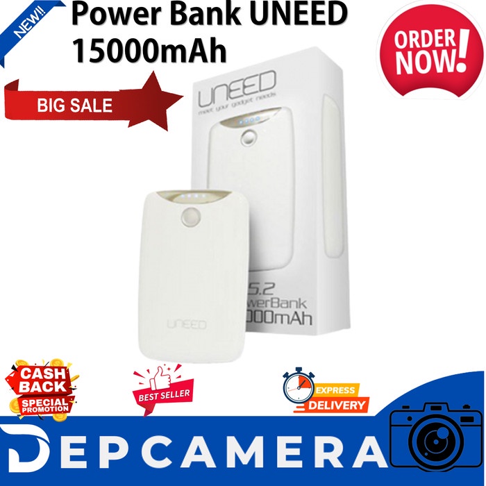 powerbank uneed 15000mah samsung original cell