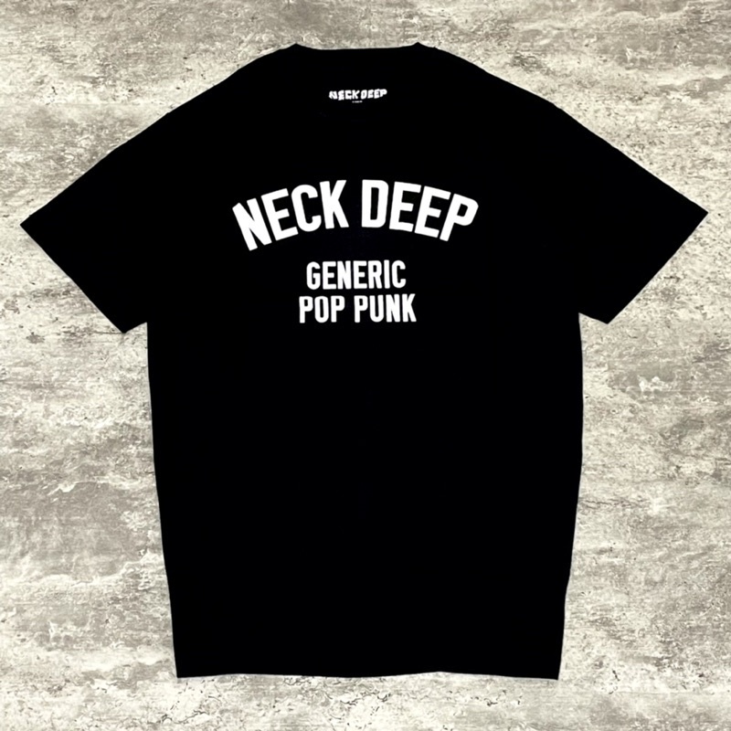 【COD】Neck Deep - POP PUNK South East Asia Tour 2022 Tshirt - Black | Official Merchandise Tidur pend