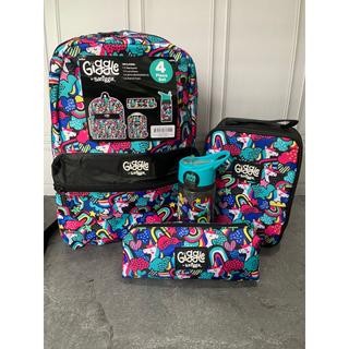 SMIGGLE GIGGLE SET BACKPACK BLACK MIX UNICORN - SET RANSEL SMIGGLE
