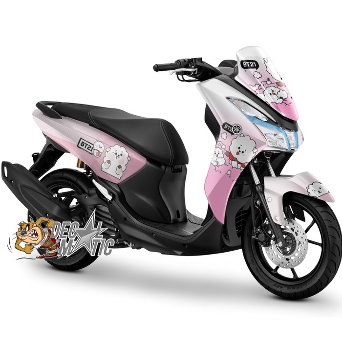 Decal Full body stiker Variasi Motor Yamaha Lexi 125 BTS BT21 RJ