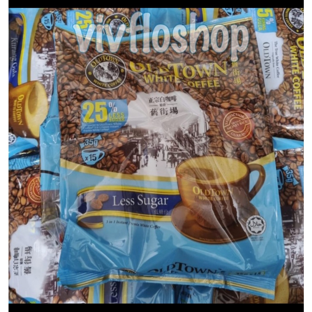 

COD Kopi Old Town White Coffee Classic, Less Sugar, Hazelnut (Bag isi 15)