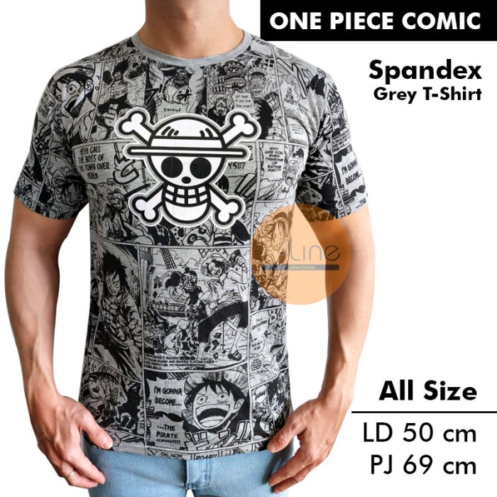 MURAH-  KAOS PRIA DISTRO PAKAIAN PRIA T SHIRT ONE PIECE KOMIK LUFFY ANIME BARU- 1.2.23