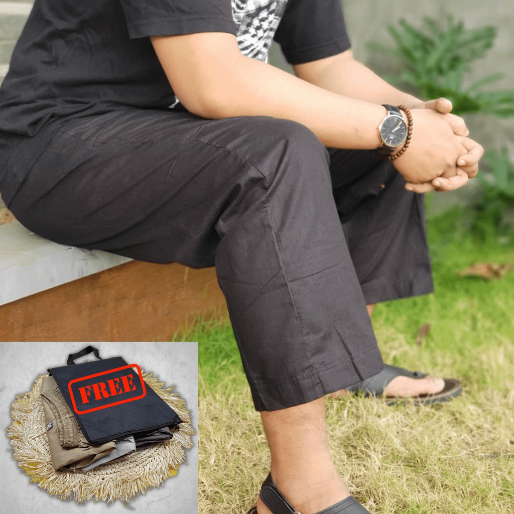 Celana Sirwal Jumbo M - XXXXXL Celana Solat Celana Cingkrang Celana Muslim pria Celana Gamis Celana 