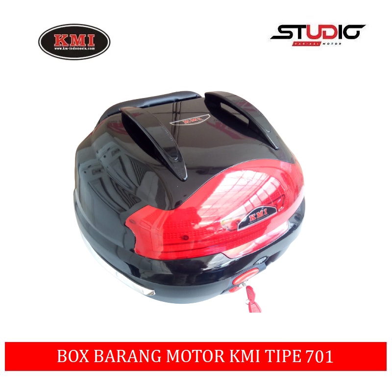 Box bagasi Belakang sepeda motor Rear Box Kmi 701 Kapasitas 35 Liter – Universal Sepeda Motor