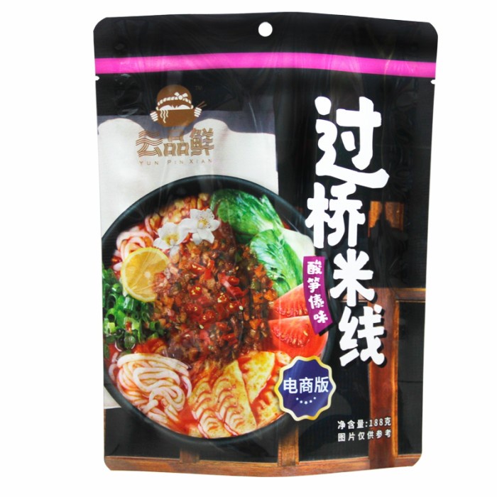 

云品鲜过桥米线酸笋傣味 Bihun instant rebung asam pedas 198g
