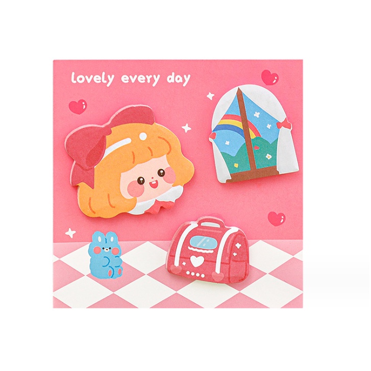 

J2 - Sticky notes 3in1 kombinasi high looking note memo cartoon