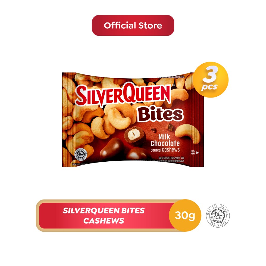 

Silverqueen Bites Cashew 30 g x 3 pcs