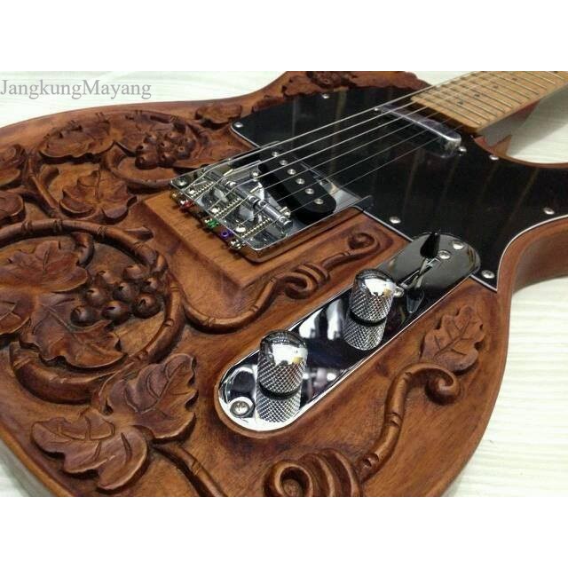 

body gitar ukir custom mahoni super bhn MENTAHAN TNP KLENGKAPAN fnx033 termurah