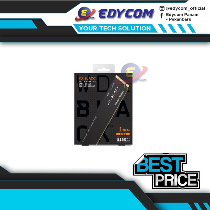 WD BLACK SN770 1TB M.2 NVME Gen 4 x4