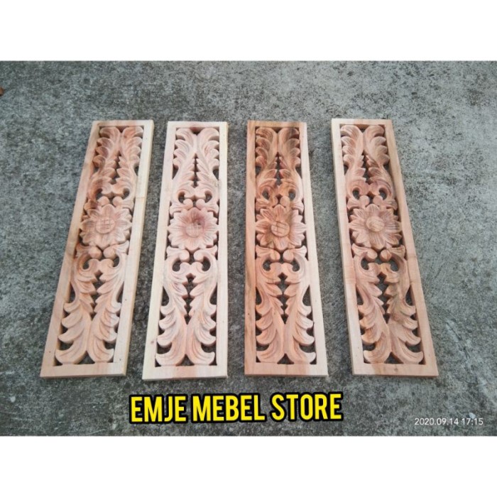 Termurah Ukiran Kayu Mahoni Ukir Tempel Kayu