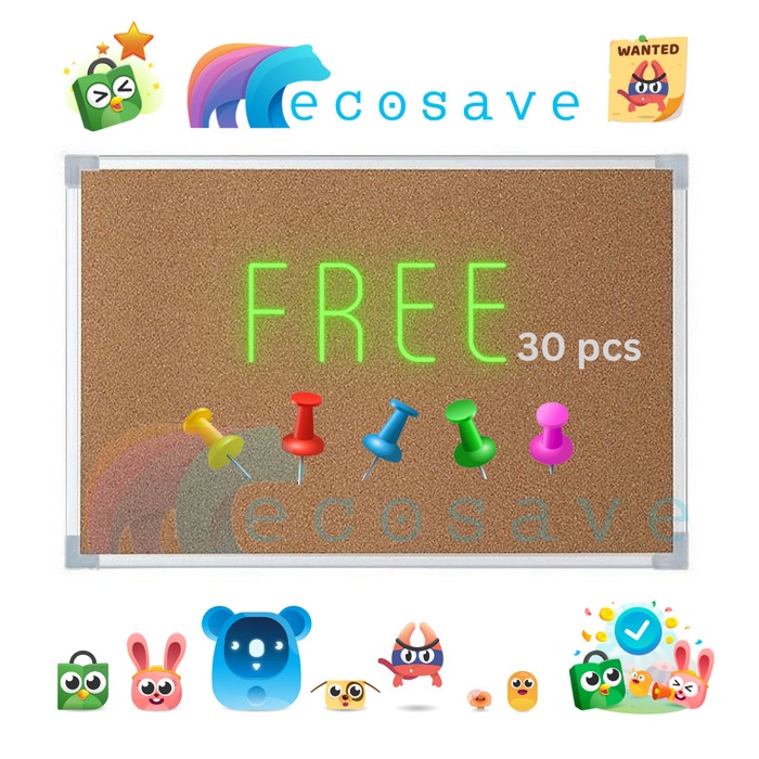 

Softboard 32x50 cm Papan Pin Mading Pengumuman Papan Tusuk