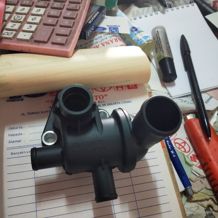 fitting outlet thermostat kia picanto 2004-2010 belum all new picanto SPAREPART NEW
