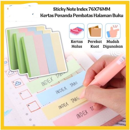 

Sticky Note INDEX / Memo Stick (7.4x10)cm