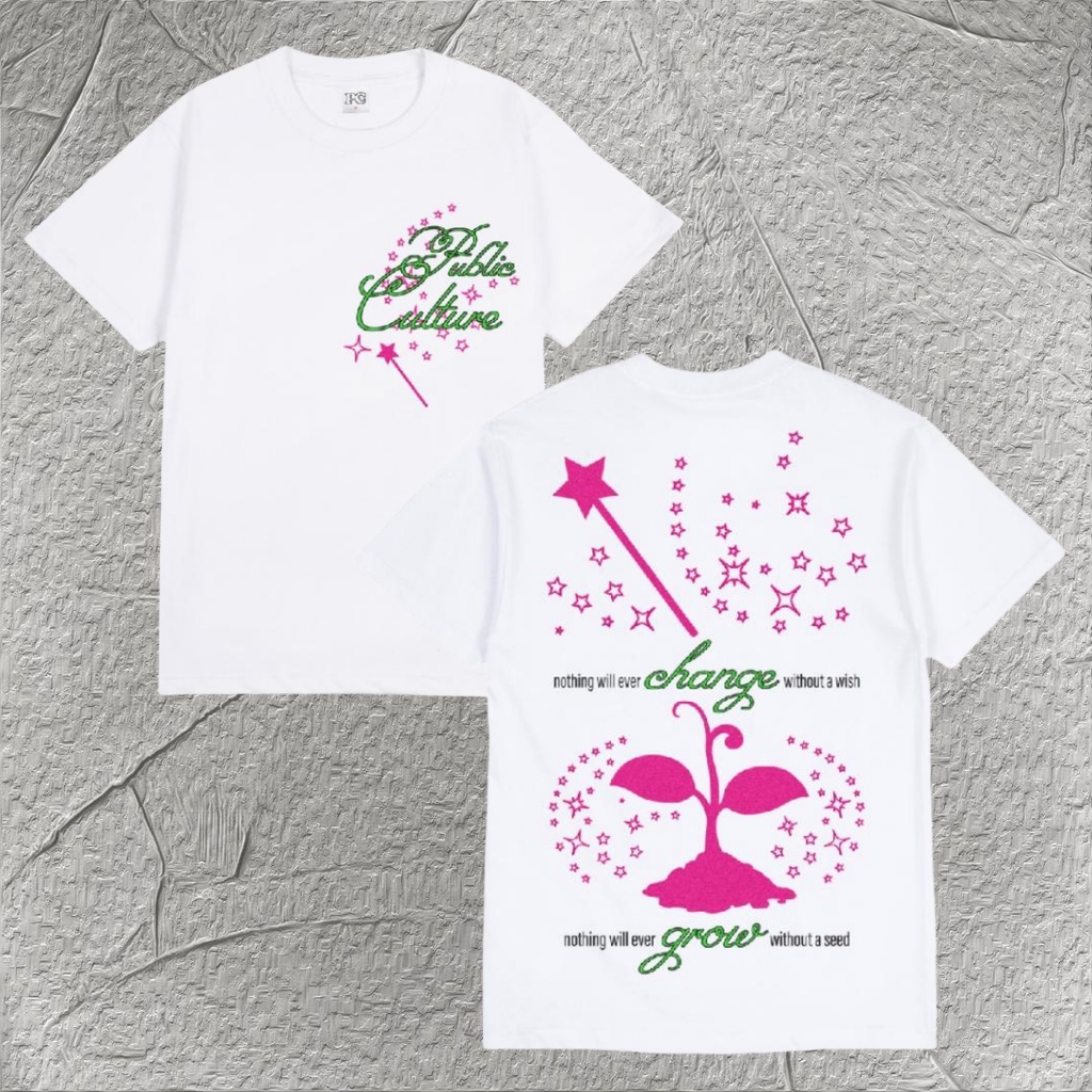 【HOT】 Public Culture - Change Tee - White Fashion T-Shirt