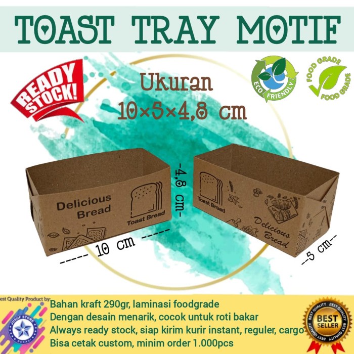 Box Roti Bakar | Toast Box | Toast Tray - tray toast Simple pack