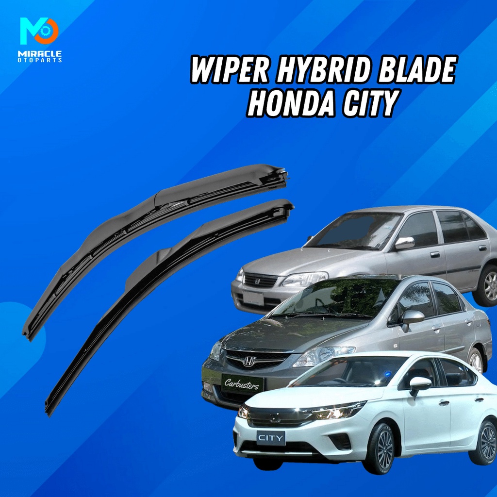 Wiper Hybrid Blade Honda City / Wiper Blade Hybrid 1 Set (Kiri dan Kanan)
