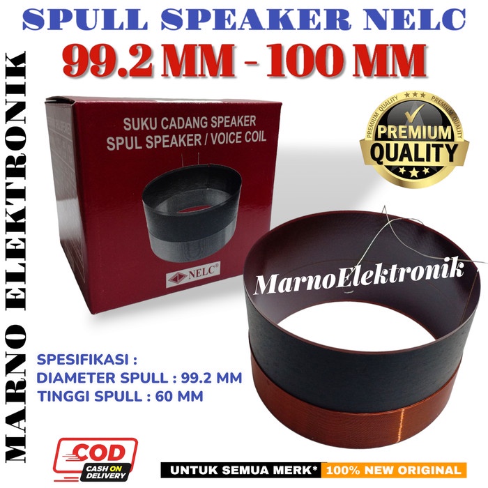 SPUL SPEAKER 99,2MM 100 MM 100MM 99.2MM SPOL SPOLL SPOOL VOICE COIL - TINGGI 60CM