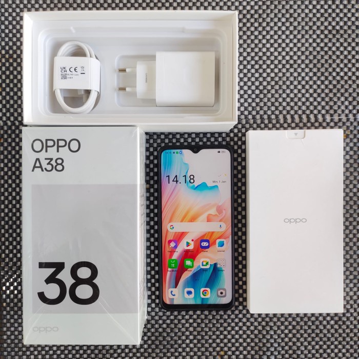 Oppo A38 Ram 4/128GB | Ram 6/128GB Bekas Original