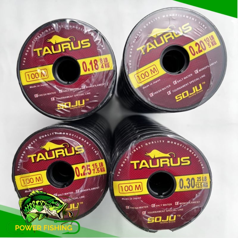 Senar pancing Taurus 100 Meter connecting - senar pancing murah anti kusut anti keriting