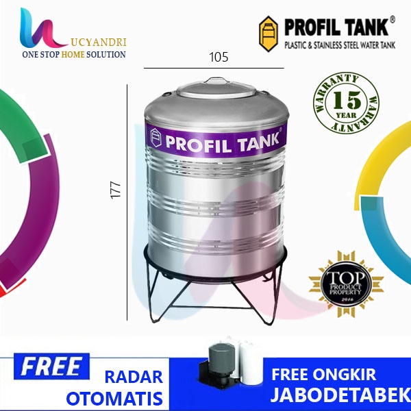 Tangki Air Stainless Profil Tank PS 1500