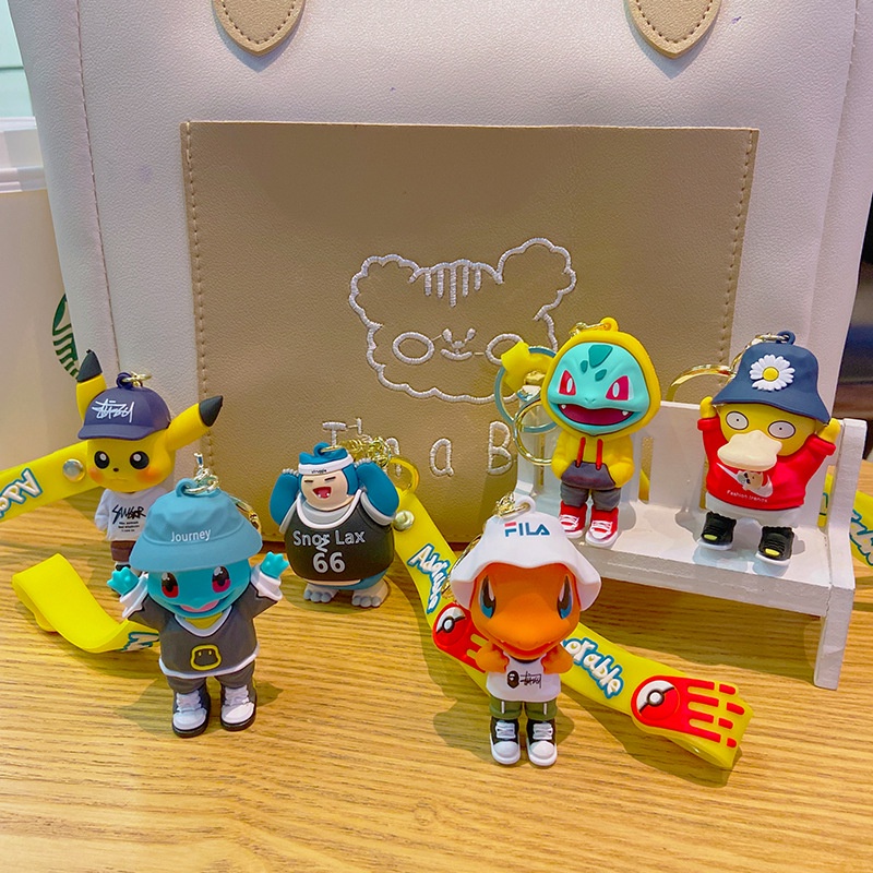 Gantungan Kunci Anime Pokemon Pikachu Topper Cake Ganci Souvenir Hadiah Kado Ulang Tahun Gantungan T