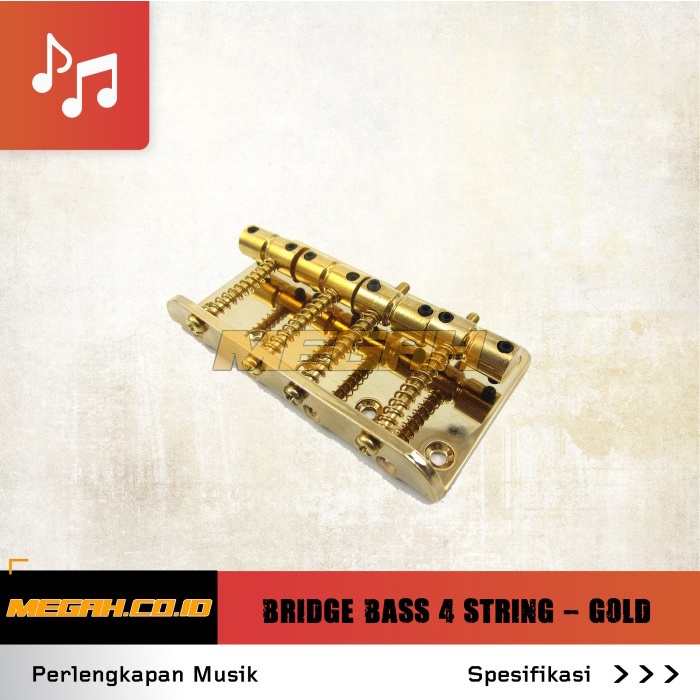 BRIDGE GITAR ELEKTRIK BASS 4 STRING / BRIDGE BASS 4 STRING - GOLD AG992