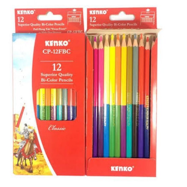 

(Harga Per 12 Pcs) Pensil Warna 12BiColor Kenko CP 12FBC