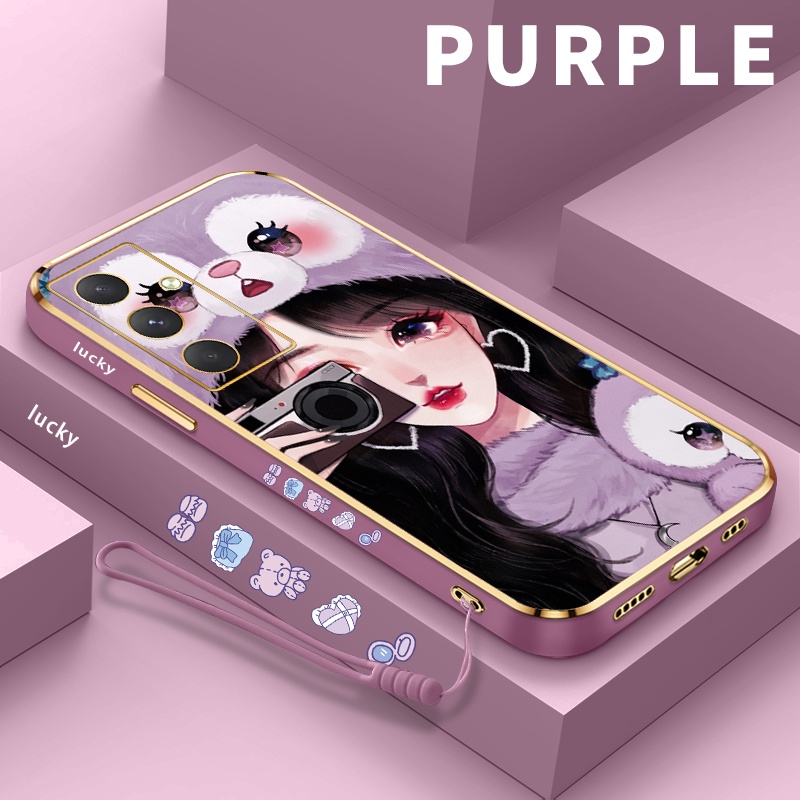 Casing Case Golden Chromic Plating Soft Case hp for casing hp Samsung A54 5G A50 A50s A51 4G A52 cas