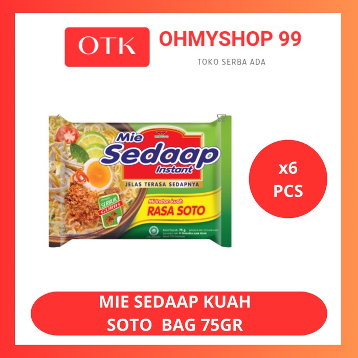 

Sedaap Mie Kuah Soto 6x75gr