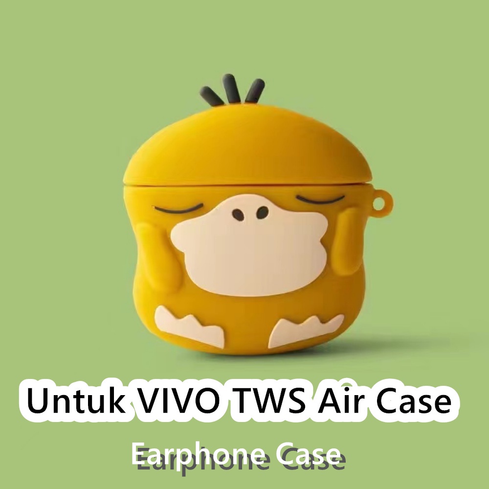 Discount Untuk VIVO TWS Air Case Tahan terhadap jatuh kartun Pikachu Soft Silicone Earphone Case Cov