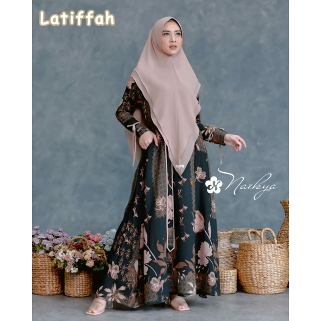 Randomm TERBARUU Latifa Set Syari by Nazkya/ Gamis Set Syari by Nazkya/ Gamis Nazkya/ ORI Nazkya/ Ga