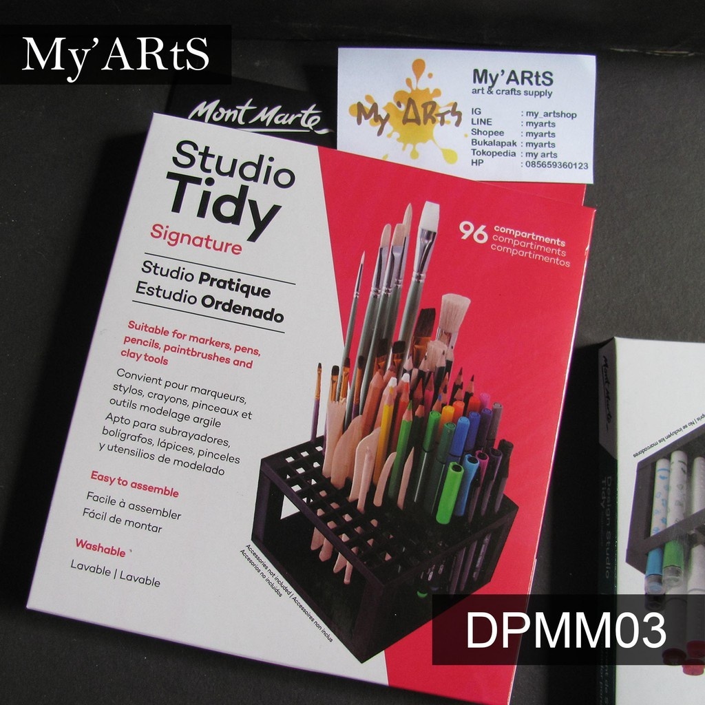 

Mont Marte Studio Tidy Creative Cool Organiser 96 Stationery Stand Dudukan Tempat Pensil