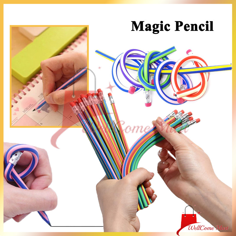 

Pensil Gulung Flexibel / Dapat Digulung Ditekuk Unik Pensil Lentur