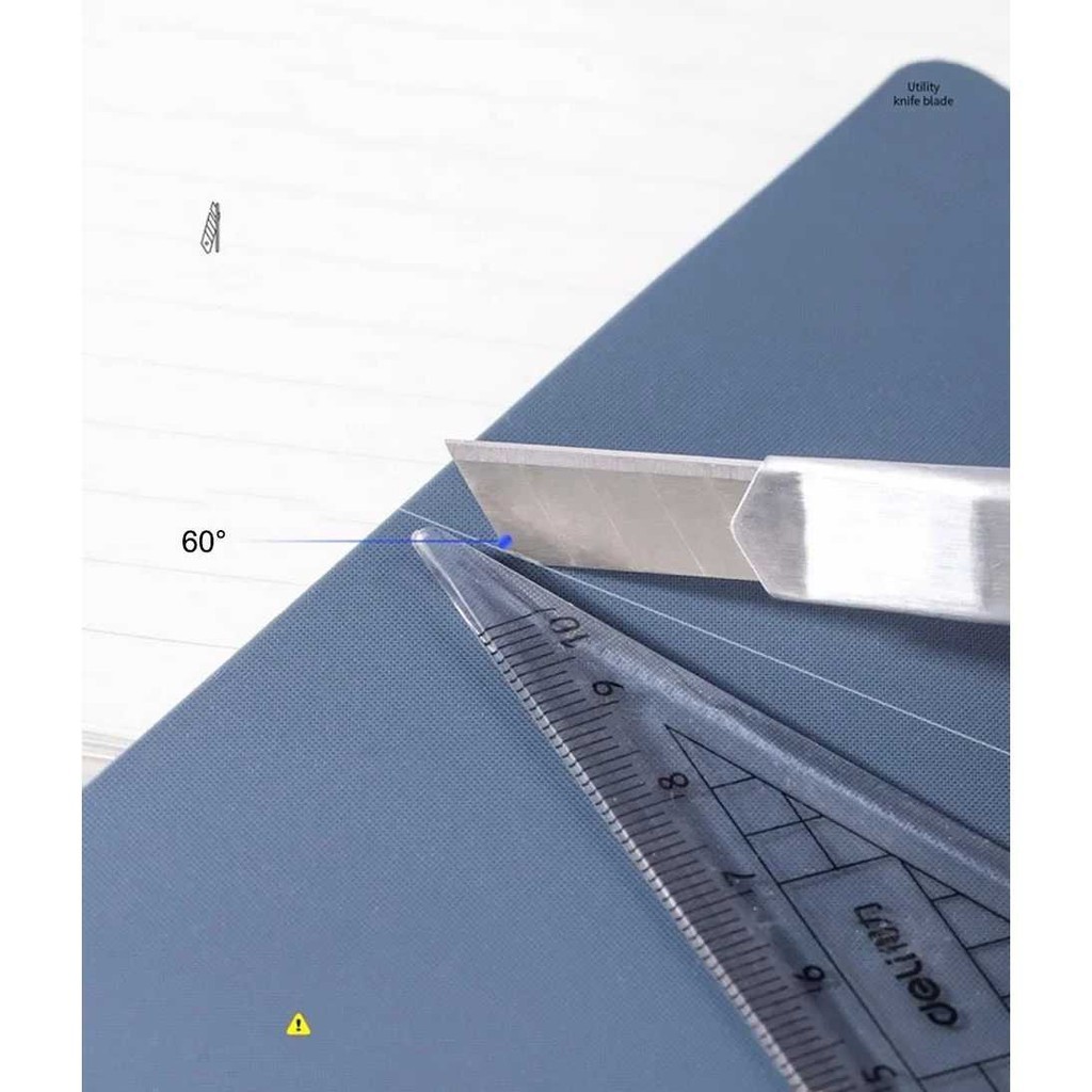 

ARSAKHABOUTIQUE DELI Mata Cutter Knife Blade Alloy Steel SK5 18mm 10 PCS - 78000