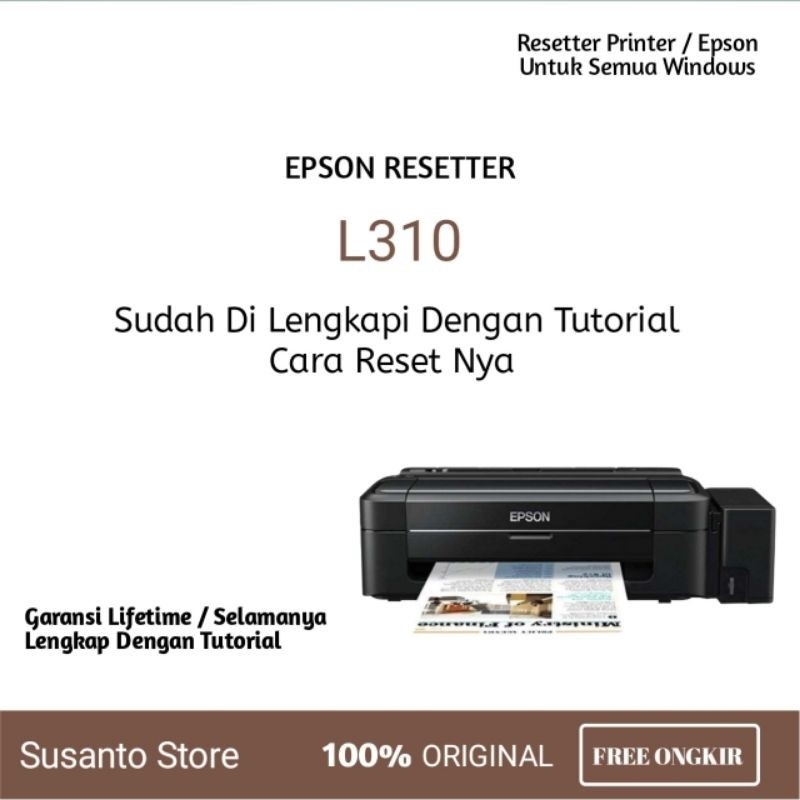 Resetter / Reset Printer Epson L310