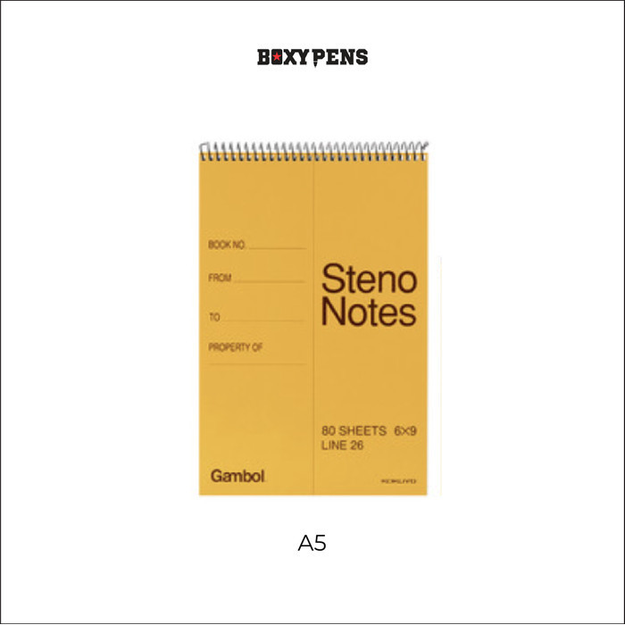 

Kokuyo Gambol Steno Notes Shortridge Notebook - A6