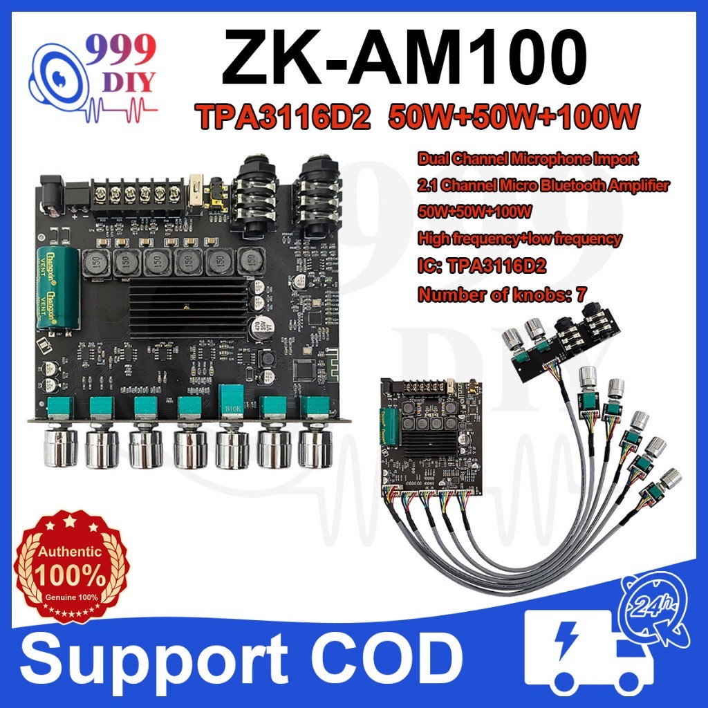 999DIY Zk-Am100F 50W+50W+100W Lead Type KTV Microphone Audio All-In-One Bluetooth 2.1 Channel