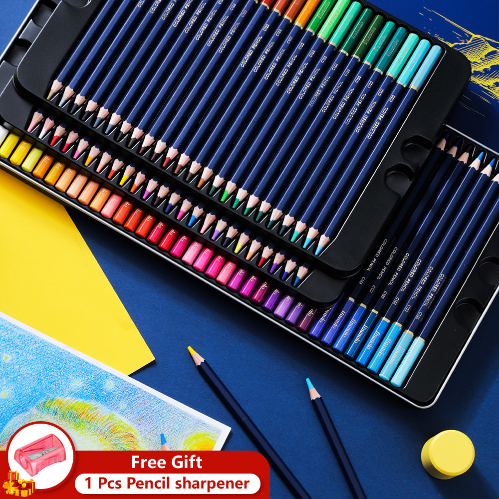 

Deli Professional Oil Wooden Colored Pencils 24 Colors Soft Sketch Pencil for School Drawing Art Supplies Back to School