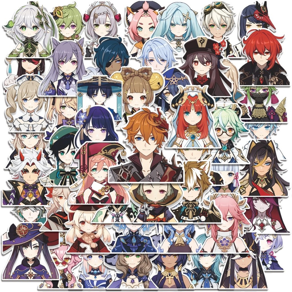 

COD 50 Pcs Stiker Genshin Pas Photo Lucu Anti Air Untuk Dekorasi Notebook Sepeda Skateboard Handphone