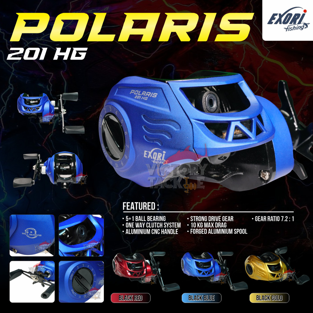 Reel Pancing Exori Polaris / Reel Pancing Baitcasting Exori Polaris / Reel Baitcasting Murah