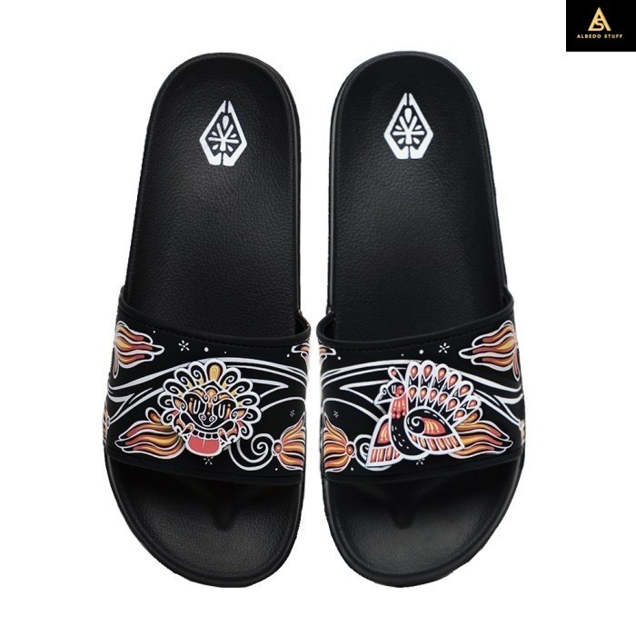 Loggo - Sandal Loggo x Yogahya - warna Hitam Size 38-44