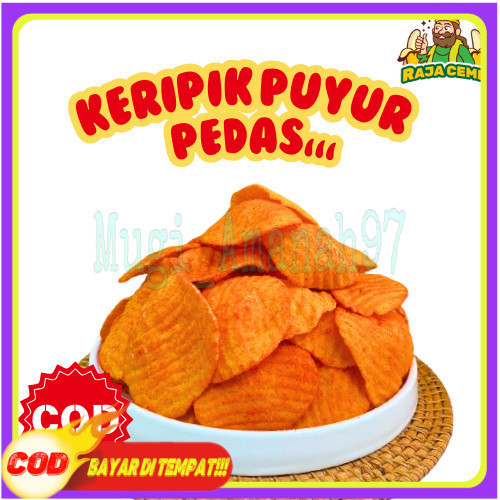 

Keripik Puyur Kerupuk PUYUR Rasa Pedas Gurih Manis 1kg