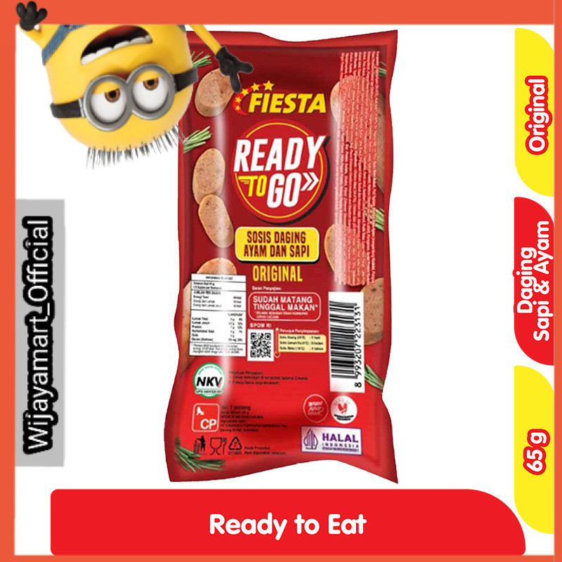 

Fiesta Ready to Go Sosis Ayam dan Sapi Original 65 g