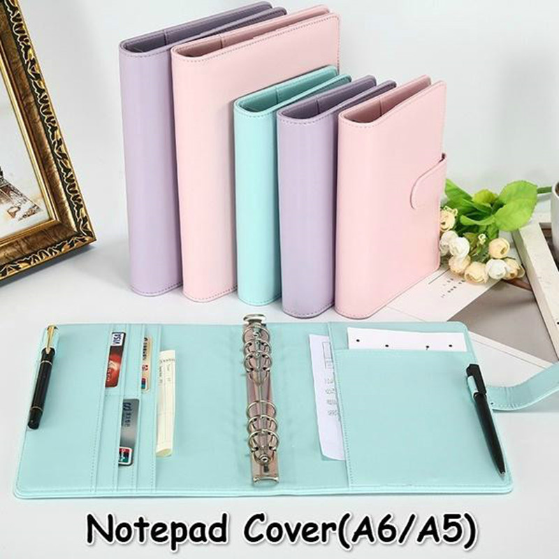 

New Vintage Refillable Notebook File Folder Notepad Cover Leather Ring Binder Office Supplies