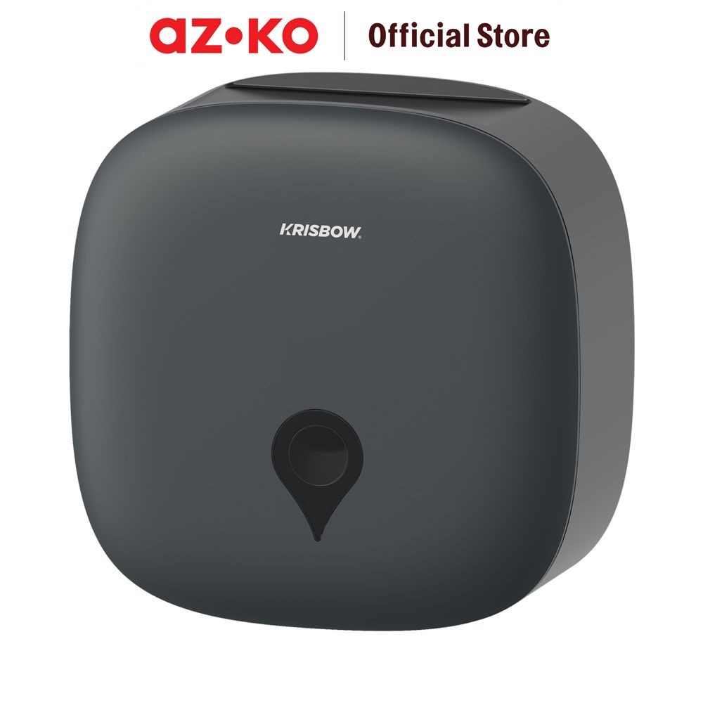 AZKO Krisbow Dispenser Tissue Roll Jumbo Cd-8068c - Abu-Abu Tempat Tissue Roll Wadah Penyimpanan Tis