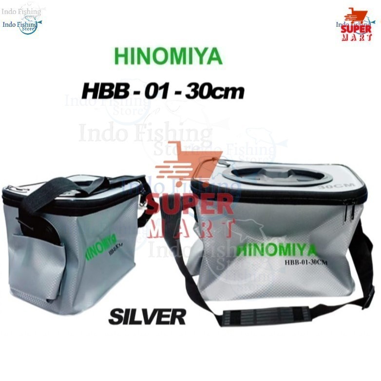 Supermart Surabaya Box Plastik Kotak Umpan Hidup Udang HINOMIYA HBB-01 30cm Wadah Ikan Portable Pera