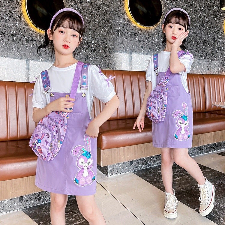 2-12 Tahun Overall Baju Kodok Skirt Anak Perempuan Dress StellaLou Manis Santai