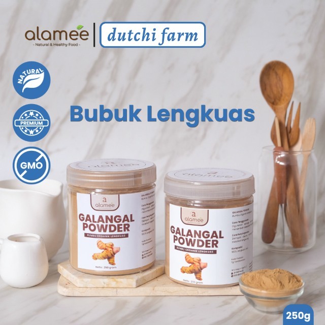 

ALAMEE Lengkuas Bubuk Asli Galangal Seasoning Powder Murni Asli Bumbu Masak Organik Masakan Instan