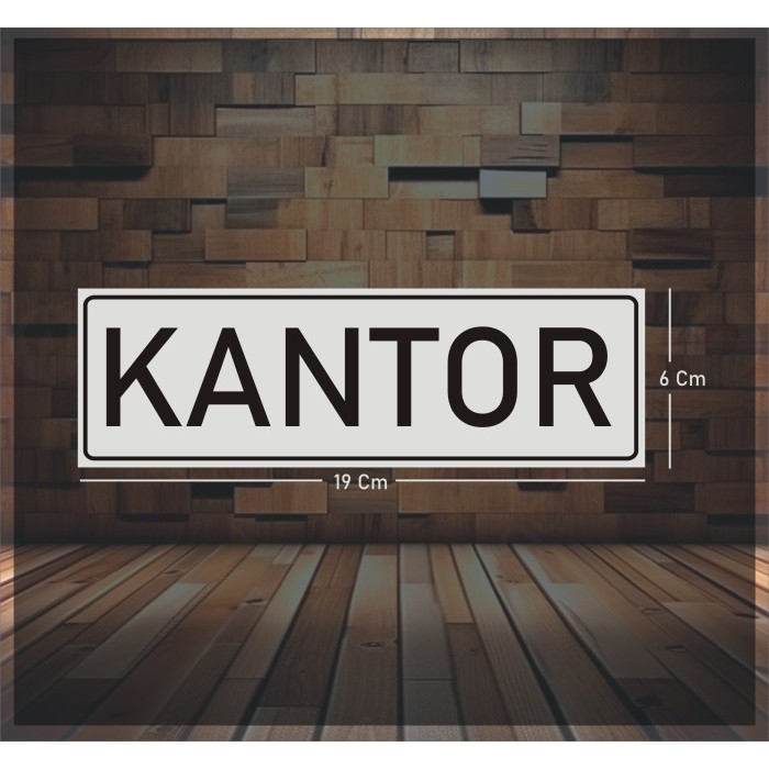 

Sticker Kantor Abu-Abu 19 x 6cm