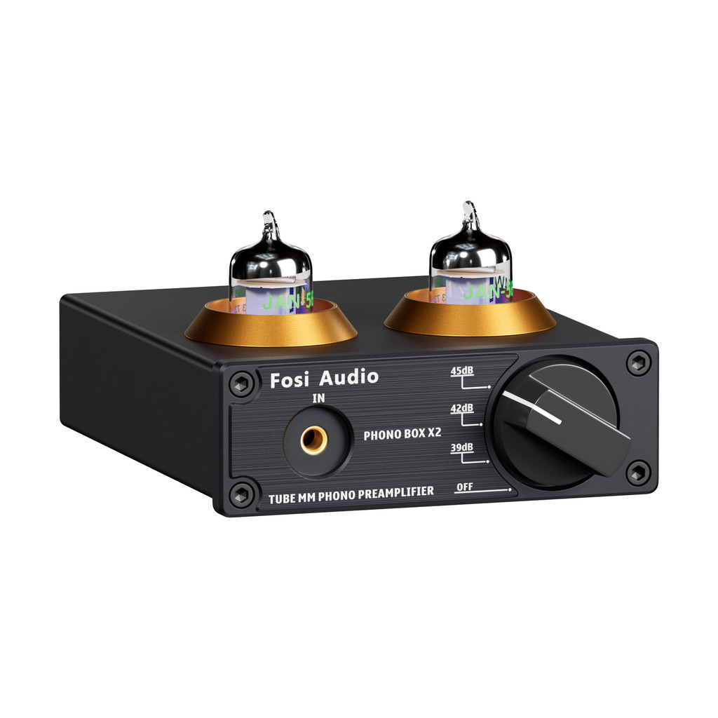 Fosi Audio Phono Preamp for Turntable Phonograph Preamplifier Mini Stereo Audio HiFi Vacuum Tube Amp